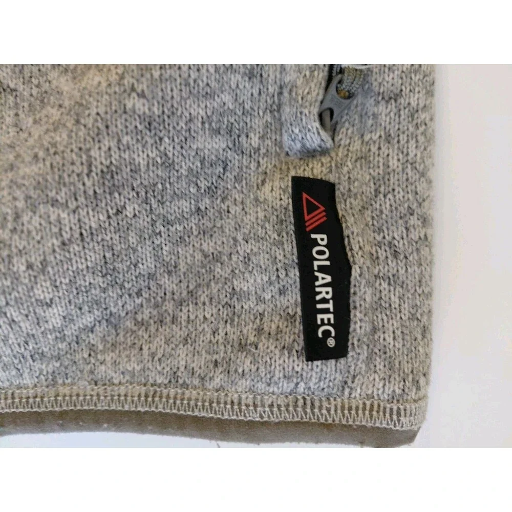J. Crew and Nordic Polartec Men's Size L Gray Fleece Vest w/Zip Pockets